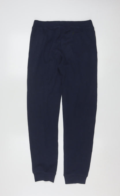 Champion Boys Blue Fleece Jogger Trousers XL 14 Years Elastic Waist