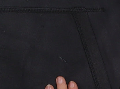 Nike Men's Black Pullover Hoodie Size M Logo Fleece Sweatshirt
