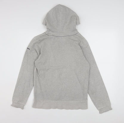 Reebok Girls Grey Hoodie 11-12 Years Pullover Graphic Logo Sweatshirt