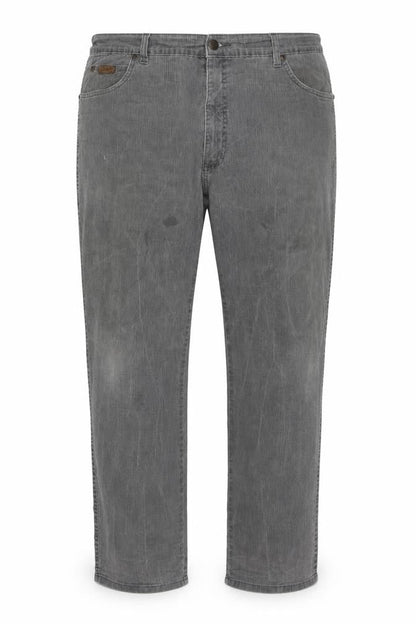 Wrangler Men's Grey Texas Stretch Straight Jeans W40 L32