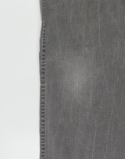 Wrangler Men's Grey Texas Stretch Straight Jeans W40 L32