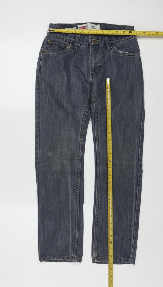 Levi's 511 Women's Blue Skinny Jeans Size 14 Regular Cotton Blend