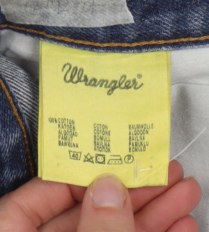 Wrangler Men's Blue Regular Fit Straight Leg Jeans W36 L32