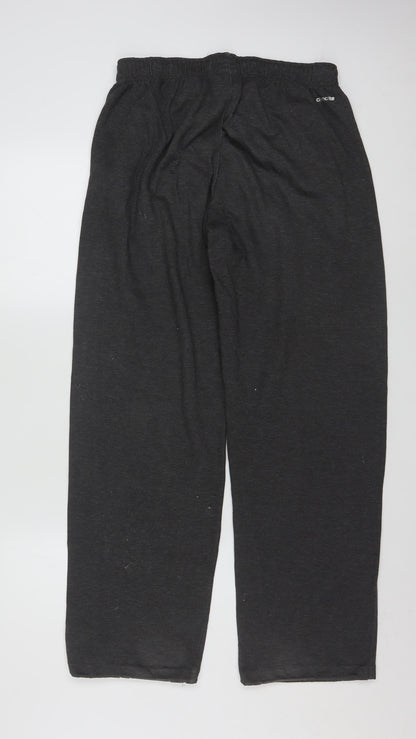 Adidas Men's Grey M Sweatpants Regular Fit Activewear Trousers