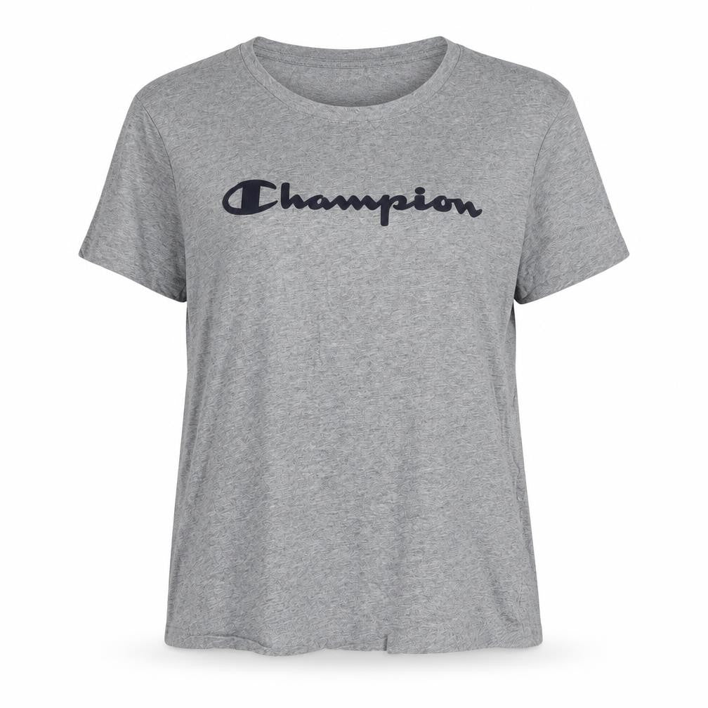 Champion Womens Grey Medium Basic Cotton T-Shirt