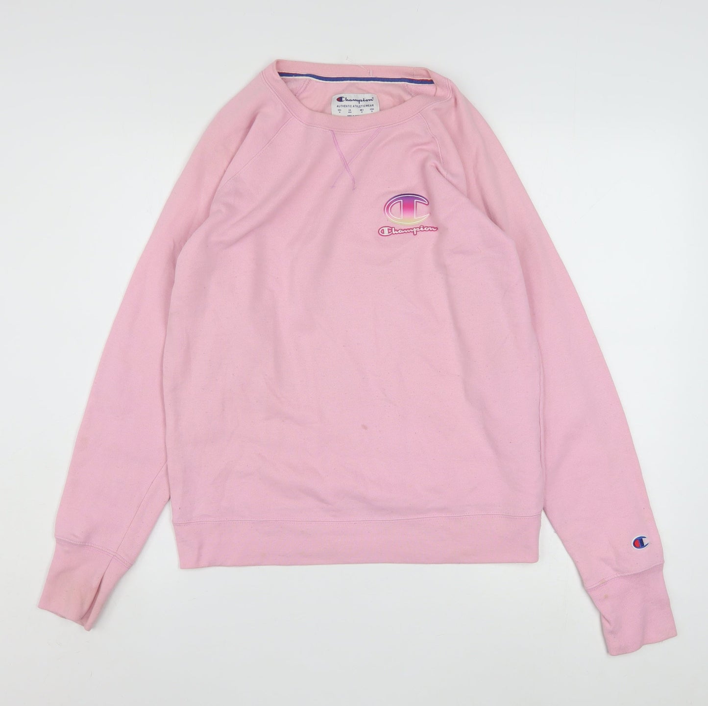 Champion Women's Pink Crew Neck Pullover Sweatshirt Size M