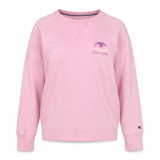 Champion Women's Pink Crew Neck Pullover Sweatshirt Size M