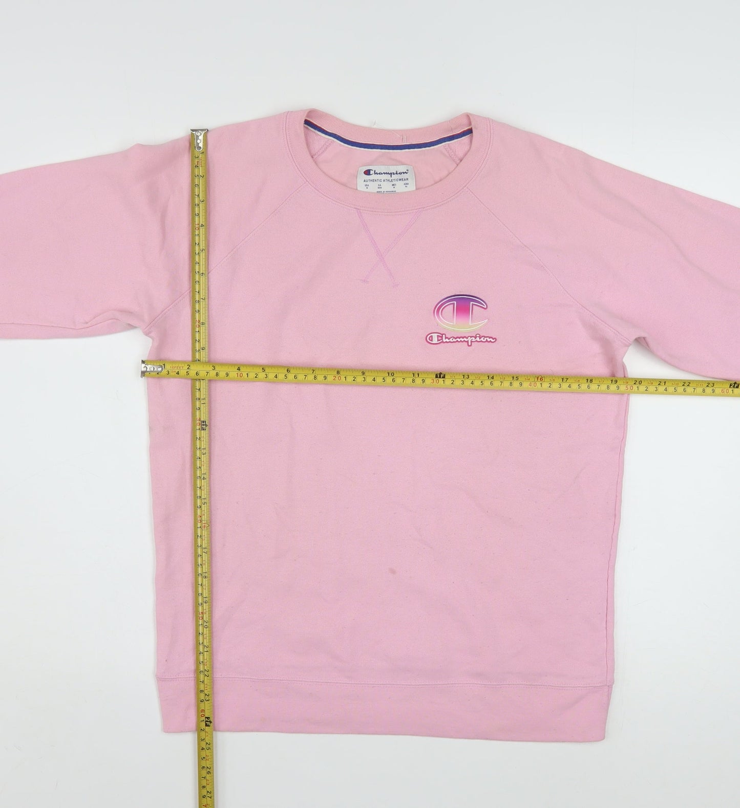 Champion Women's Pink Crew Neck Pullover Sweatshirt Size M