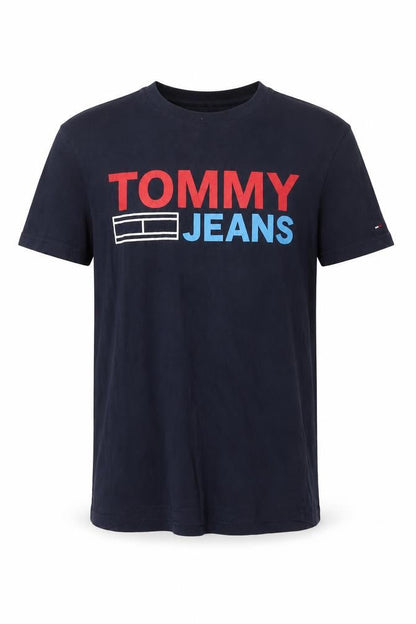 Tommy Jeans Men's Navy XS Regular Fit Graphic Cotton T-Shirt