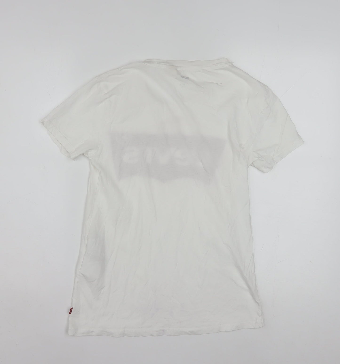 Levi's Men's White XS Graphic Logo Crew Neck Cotton T-Shirt