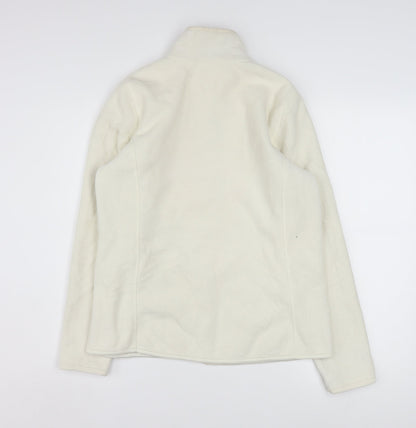 SB Active Womens Ivory Fleece Full Zip Jacket Size M Regular Fit