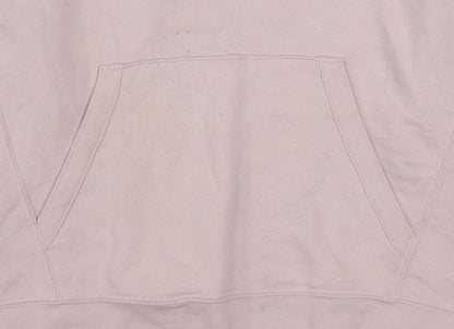 Champion Womens Pink Pullover Hoodie Size M Cotton Blend Athleticwear