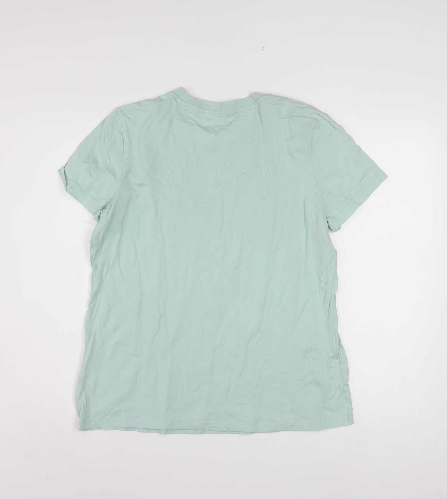 Adidas Womens Green XL Basic Cotton Short Sleeve T-Shirt