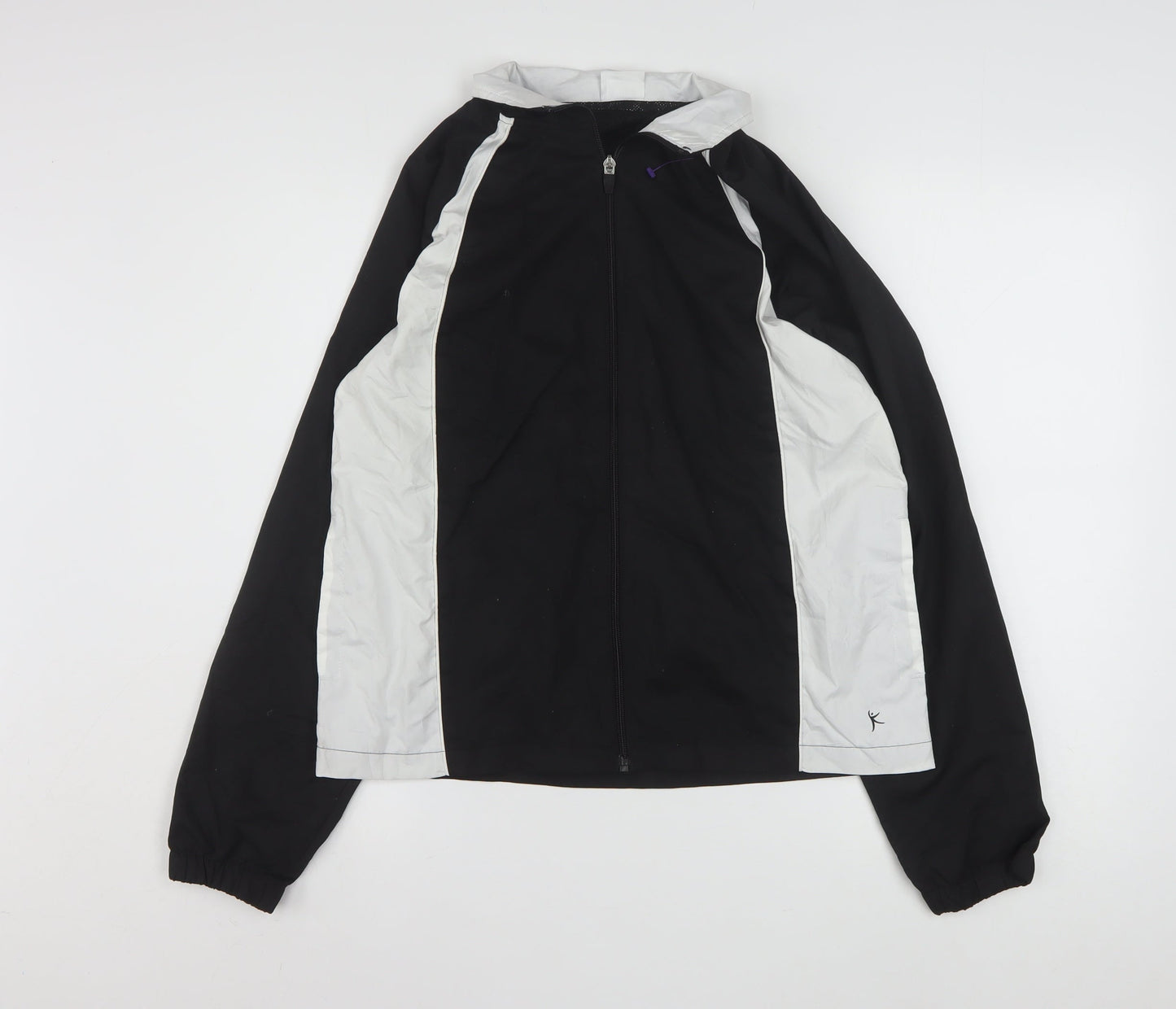 Danskin Now Womens Black M Lightweight Windbreaker Jacket