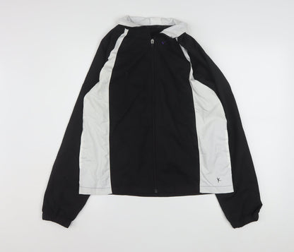 Danskin Now Womens Black M Lightweight Windbreaker Jacket