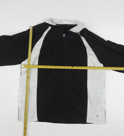 Danskin Now Womens Black M Lightweight Windbreaker Jacket