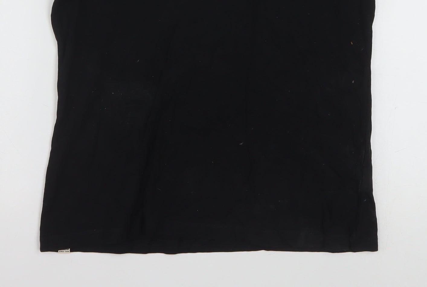 Puma Women's Black Cotton T-Shirt Size 14 Short Sleeve Casual