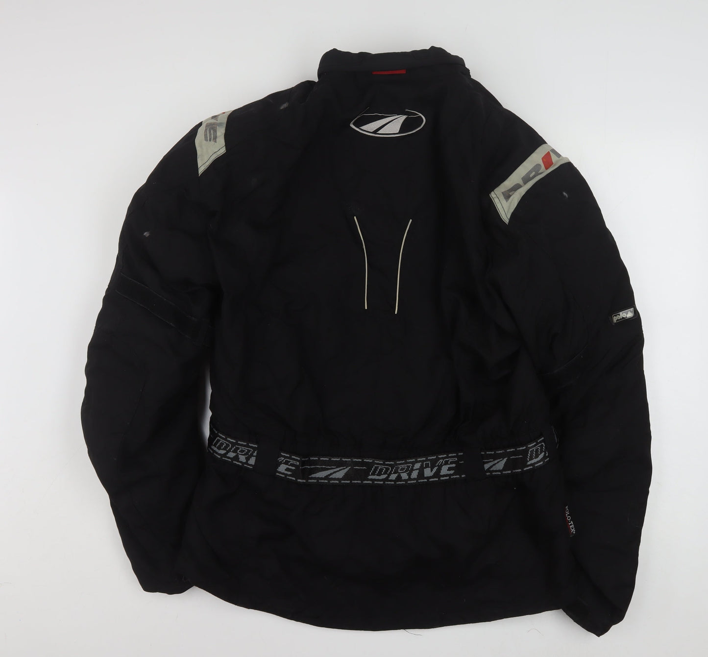 Polo Men’s Black XL Motorcycle Jacket Belted Reflective Water Resistant