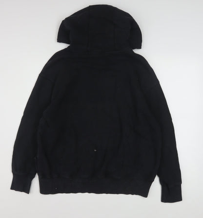 Nike Mens Black Small Pullover Hoodie Cotton Blend Sportswear