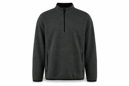 Reebok Men's Grey XL 1/4 Zip Pullover Fleece Sweatshirt