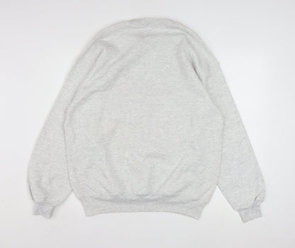 Jerzees Womens Grey USD Nursing Graphic Pullover Sweatshirt L