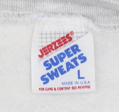 Jerzees Womens Grey USD Nursing Graphic Pullover Sweatshirt L