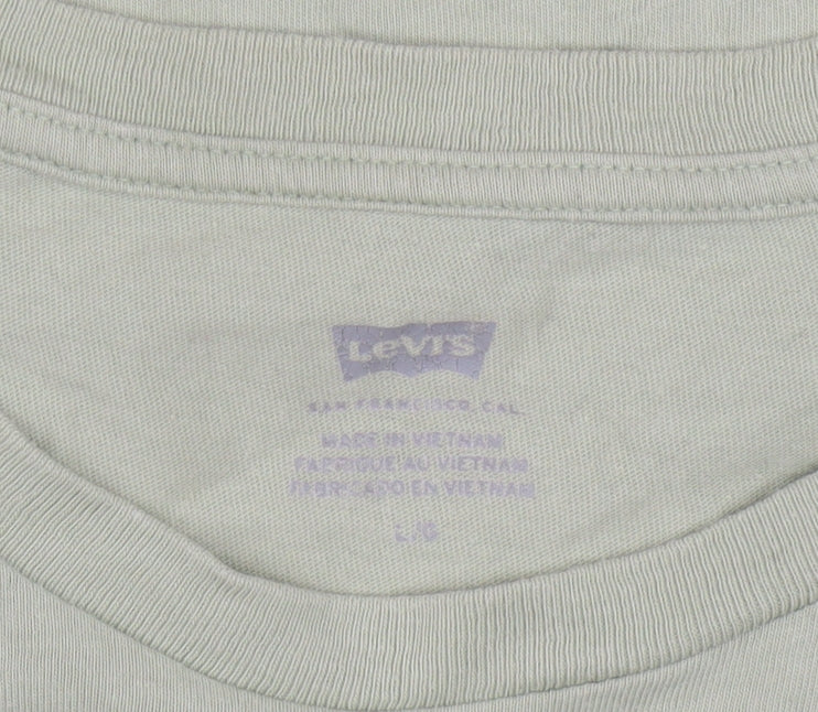 Levi's Men's Green Logo Graphic Cotton T-Shirt Size L