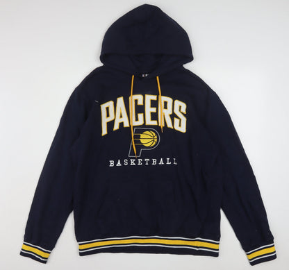 NBA Pacers Men’s Blue Pullover Hoodie Large Fleece Sportswear