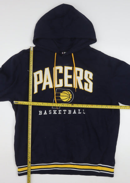 NBA Pacers Men’s Blue Pullover Hoodie Large Fleece Sportswear