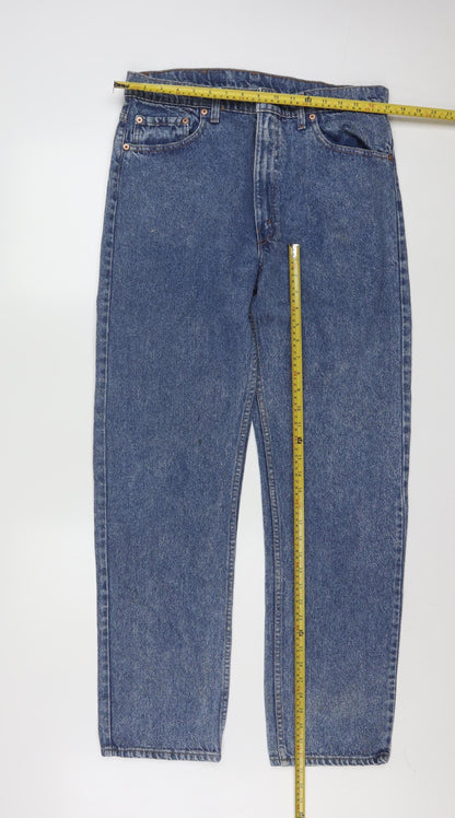Levi Strauss & Co Men’s Blue 501 Straight Leg Denim Jeans W36 L32