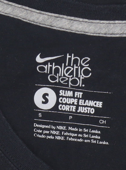 Nike Womens Black Slim Fit V-Neck Short Sleeve T-Shirt Size S