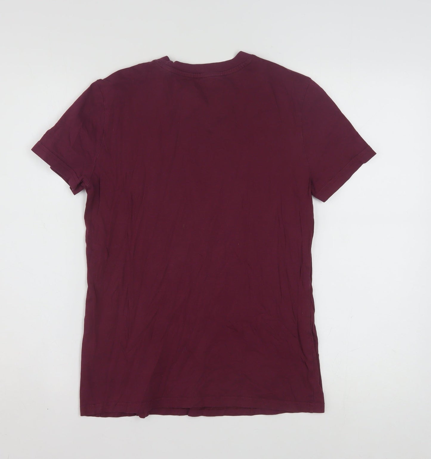 Adidas Womens Red Cotton Basic T-Shirt Size M Short Sleeve Sports Style