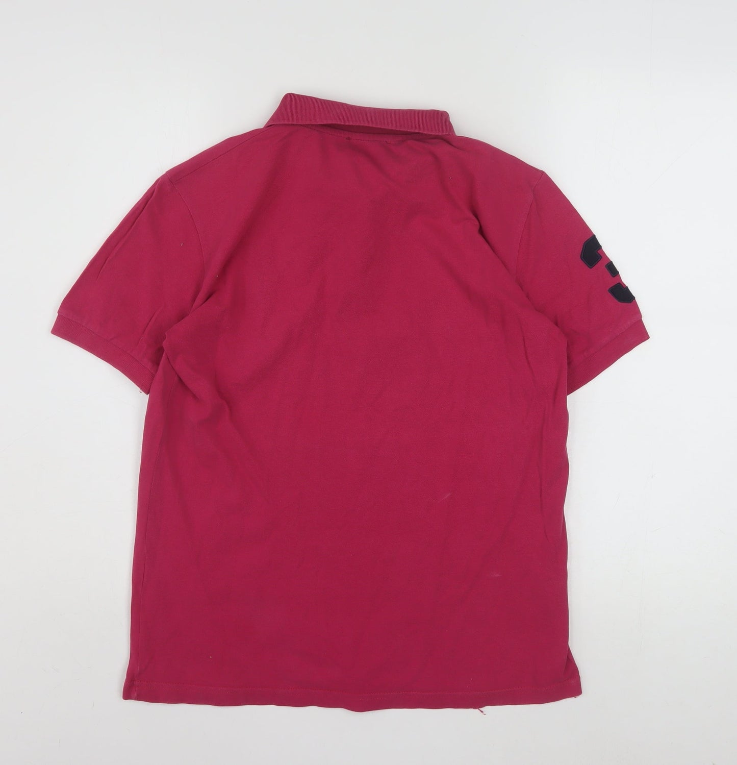 Ralph Lauren Men's Pink XL Polo Shirt Embroidered Logo Cotton