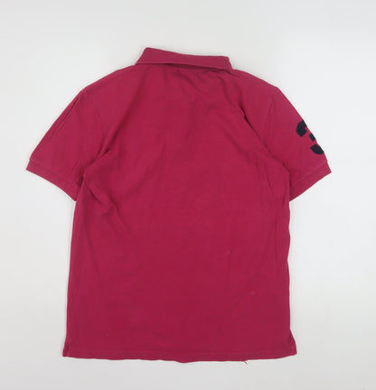 Ralph Lauren Men's Pink XL Polo Shirt Embroidered Logo Cotton