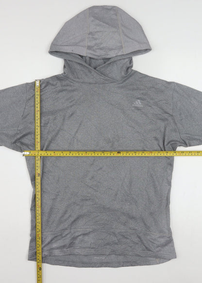 Adidas Women’s Grey Hooded Pullover Sweatshirt Size 12-14 Response