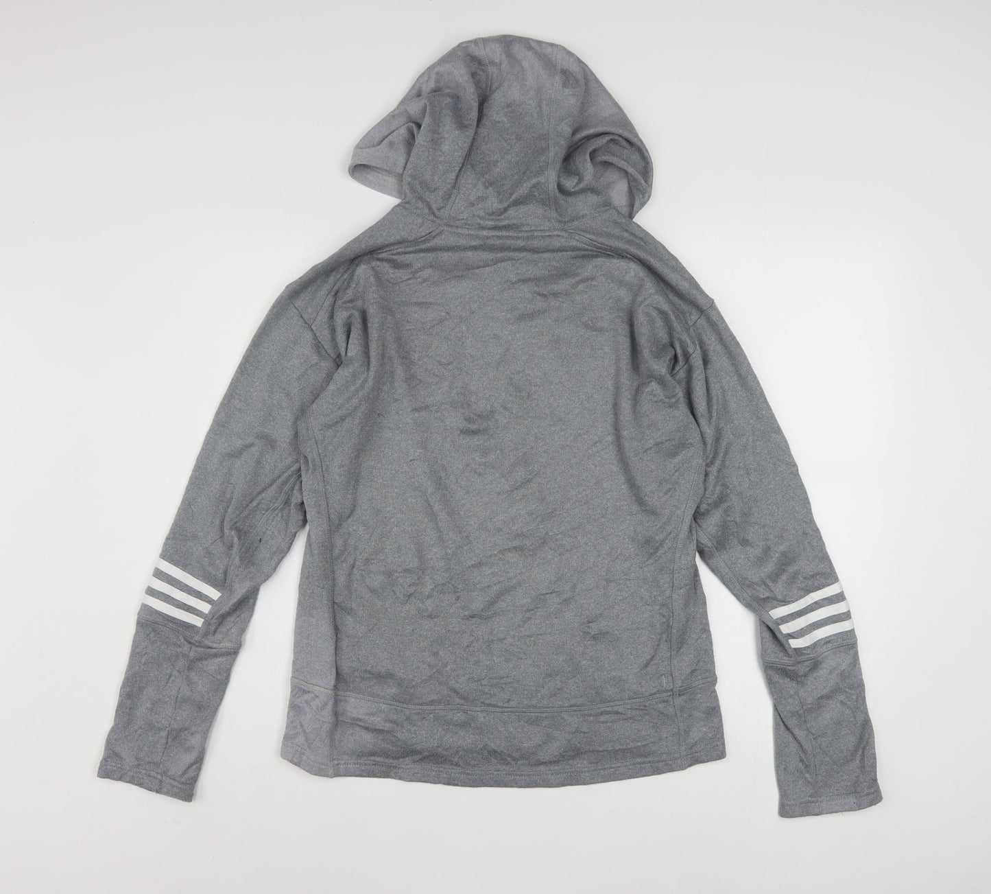 Adidas Women’s Grey Hooded Pullover Sweatshirt Size 12-14 Response