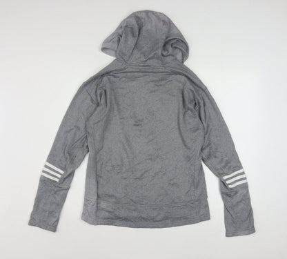 Adidas Women’s Grey Hooded Pullover Sweatshirt Size 12-14 Response