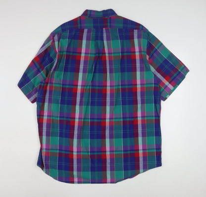 Hunt Club Men's Multicoloured Check Cotton Button-Up XL Tall Shirt