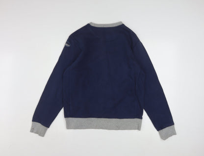 Nike Boys Navy Blue Sweatshirt XL 13-15 Years Crew Neck Cotton Blend