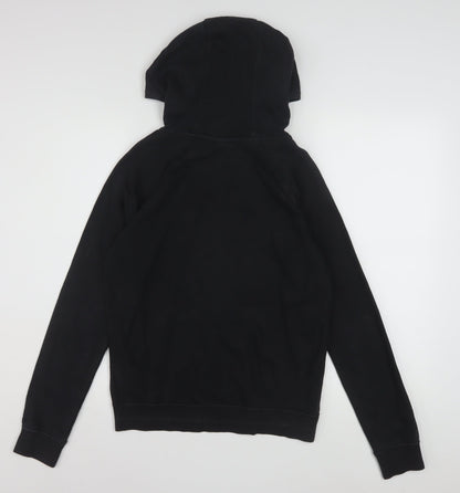 Nike Womens Black XS Pullover Hoodie Sweatshirt Cotton Blend