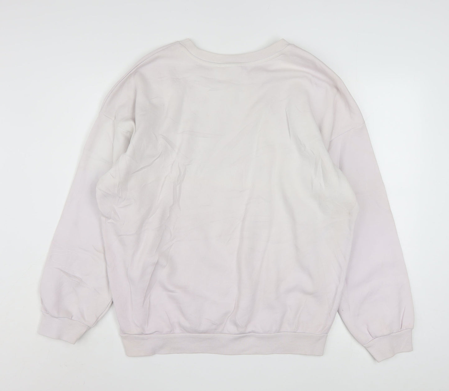 Adidas Women’s White Crew Neck Pullover Sweatshirt Size 16