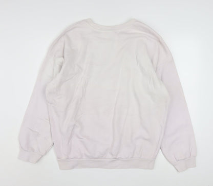 Adidas Women’s White Crew Neck Pullover Sweatshirt Size 16