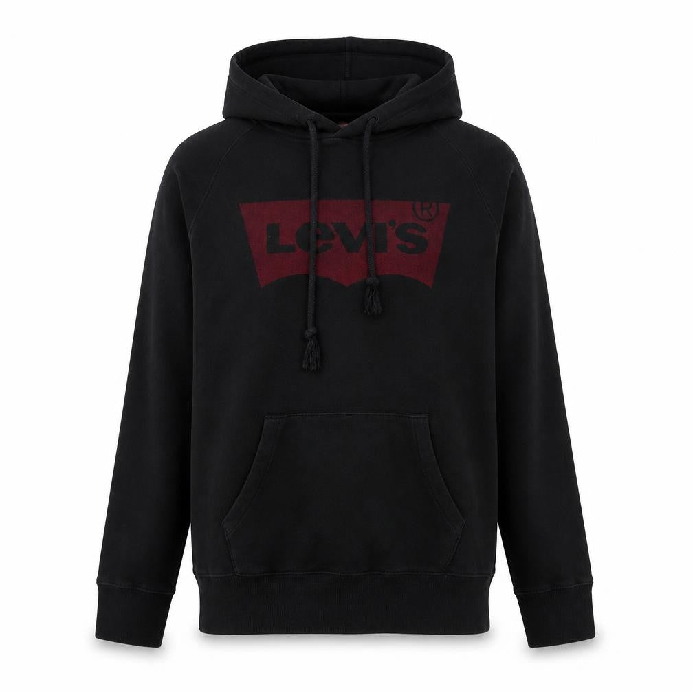 Levi's Men's Black Pullover Hoodie Small Classic Logo Cotton