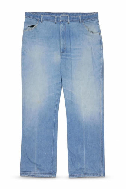 Wrangler Men’s Blue 46x30 Relaxed Fit Straight Leg Denim Jeans