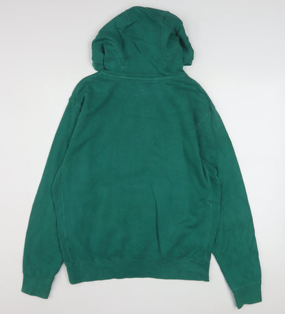 Nike Men's Green Pullover Hoodie Small Cotton Sportswear
