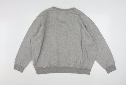 Disney Women’s Grey Mickey & Minnie Mouse XL Pullover Sweatshirt