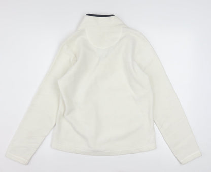 Ellesse Womens White Fleece Pullover Sweatshirt Size 12