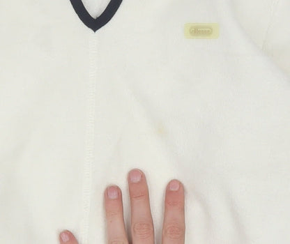 Ellesse Womens White Fleece Pullover Sweatshirt Size 12