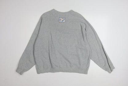 Nike Women’s Grey Graphic Pullover Sweatshirt Small Relaxed Fit