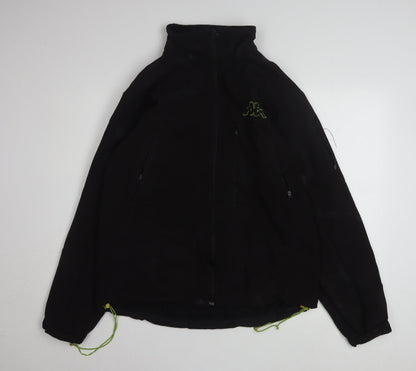 Kappa Men's Black XL Softshell Full Zip Jacket Windproof Waterproof